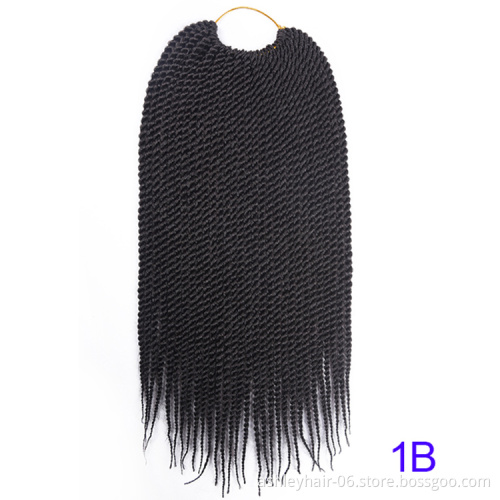 Julianna Black natural senegalese  african styles twist crochet braid  twist synthetic hair braiding hair kanekalon synthetic